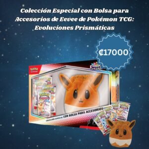 El coleccionable definitivo para los fans de Eevee 🌟🦊La expansión Evoluciones Prismáticas marc Coleccion Especial Con Bolsa Para Accesorios
