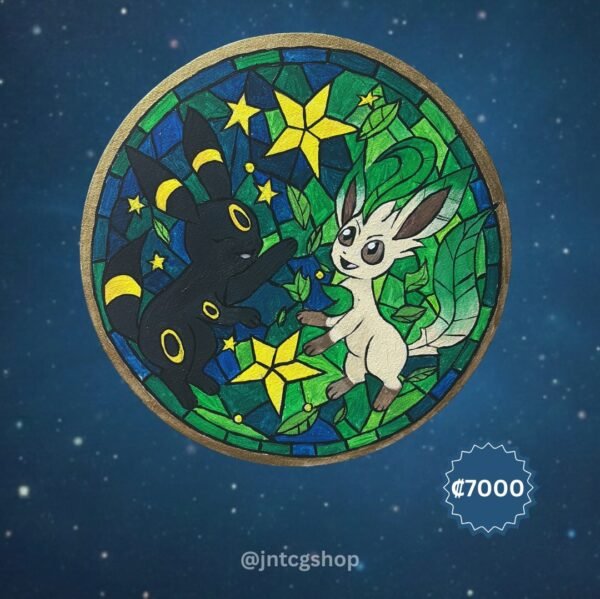 Pintura Umbreon y Leafeon