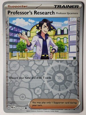 Professor's Research - 125/131 (Professor's Sycamore) [Reverse and Non-Reverse Holo] #125 (Pokemon Prismatic Evolutions)